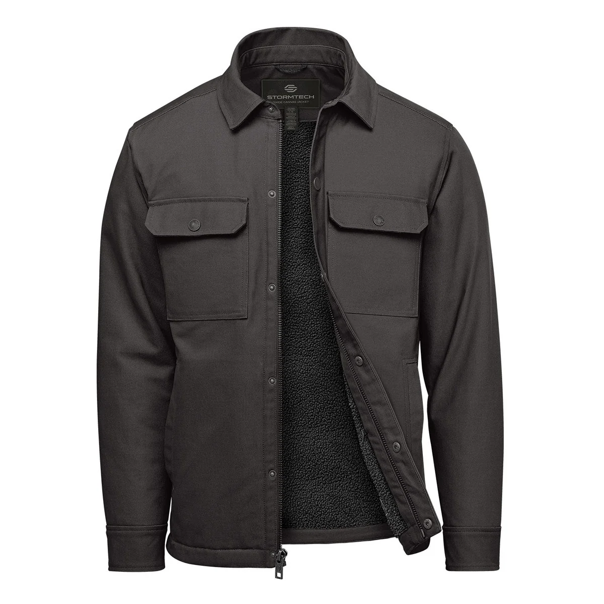 Men’s Oxide Sherpa Lined Canvas Jacket - CJK-2M - Image 3